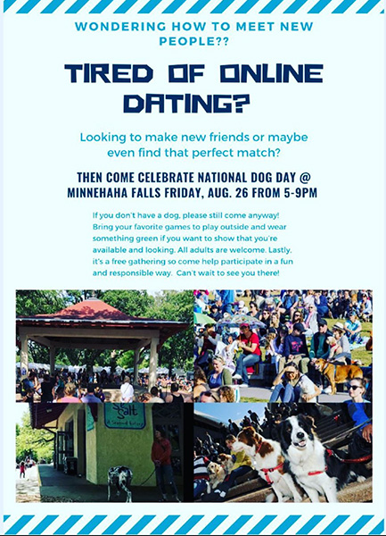 dog-lovers-community0event-flyer A flyer for a dog lovers event to meet friends and perhaps dating opportunities.